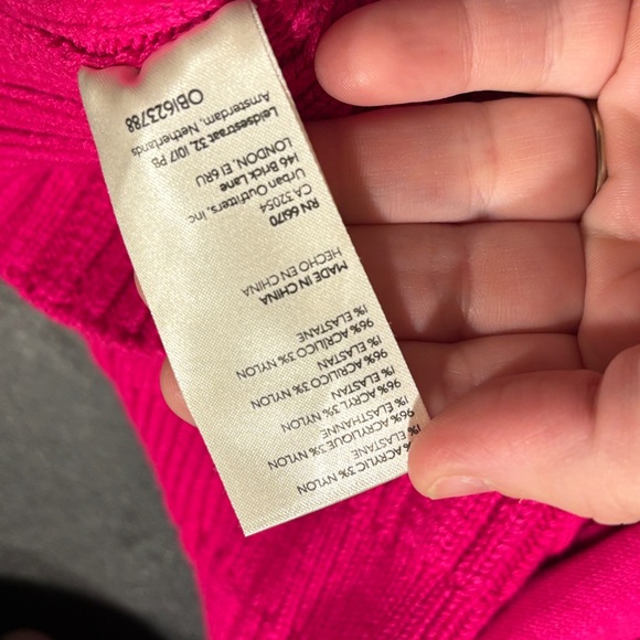 NWT Anthropologie Turtleneck Sweater Dress - Pink - Picture 8 of 8